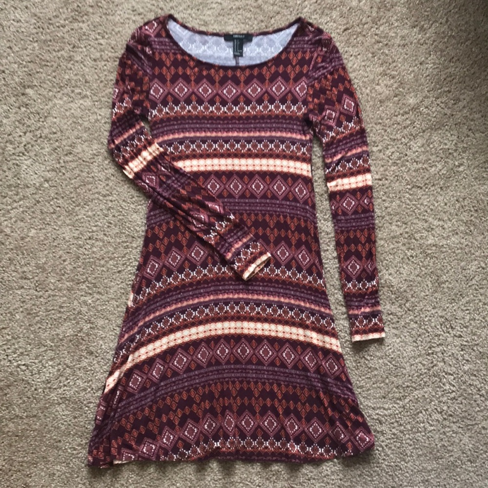Forever 21 Geometric Print Swing Dress
